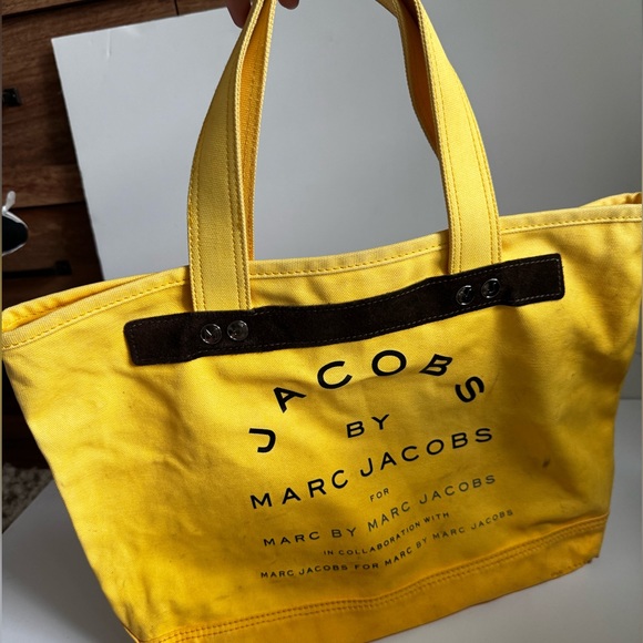 Marc Jacobs Yellow Canvas Tote - Picture 8 of 9